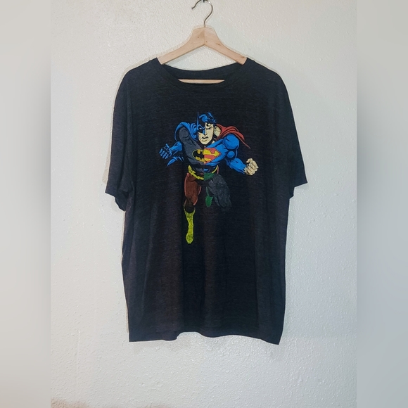 JUSTICE ✨️ LEAGUE DC Comic XL Mixed Superman Batman Print Great Condition - Picture 3 of 6